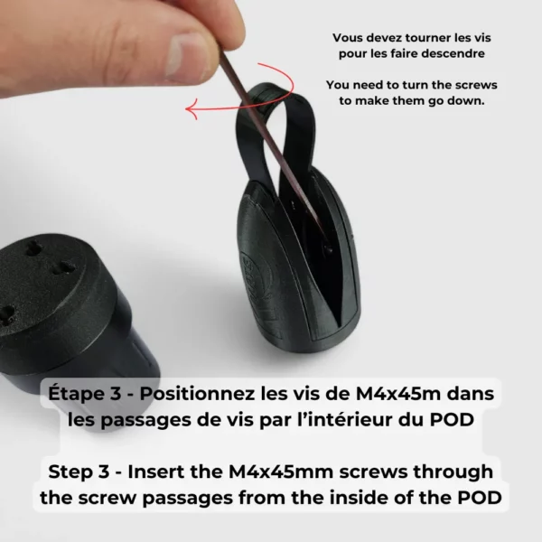 Adaptateur de POD KPARTS pour moteur FoilDrive® V2