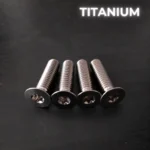 4 tornillos M6x25 en titanio grado 5 – T30